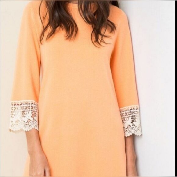 Hayden Dresses & Skirts - Hayden LA Crocheted Sleeve Sweater Dress Size Small